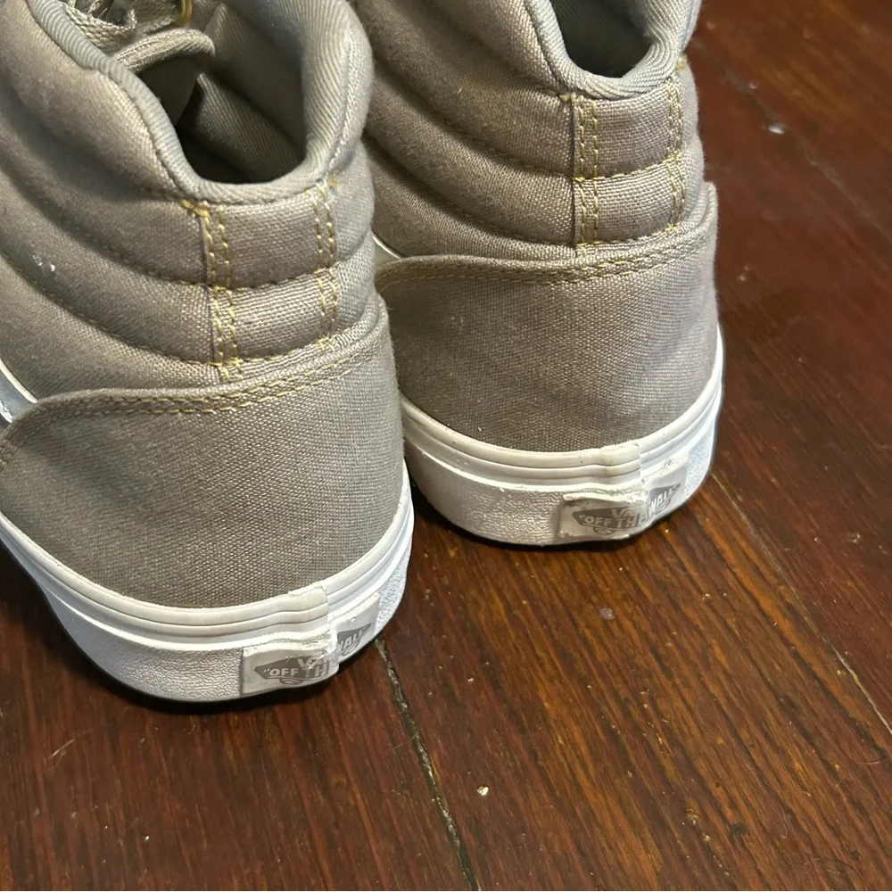 Vans / Ward Hi-Top Sneakers size 10 in gray taupe canvas